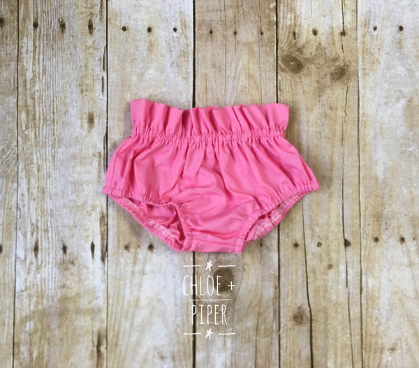 Solid Pink High Waisted Bloomer - size up