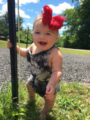 Red Messy Bow