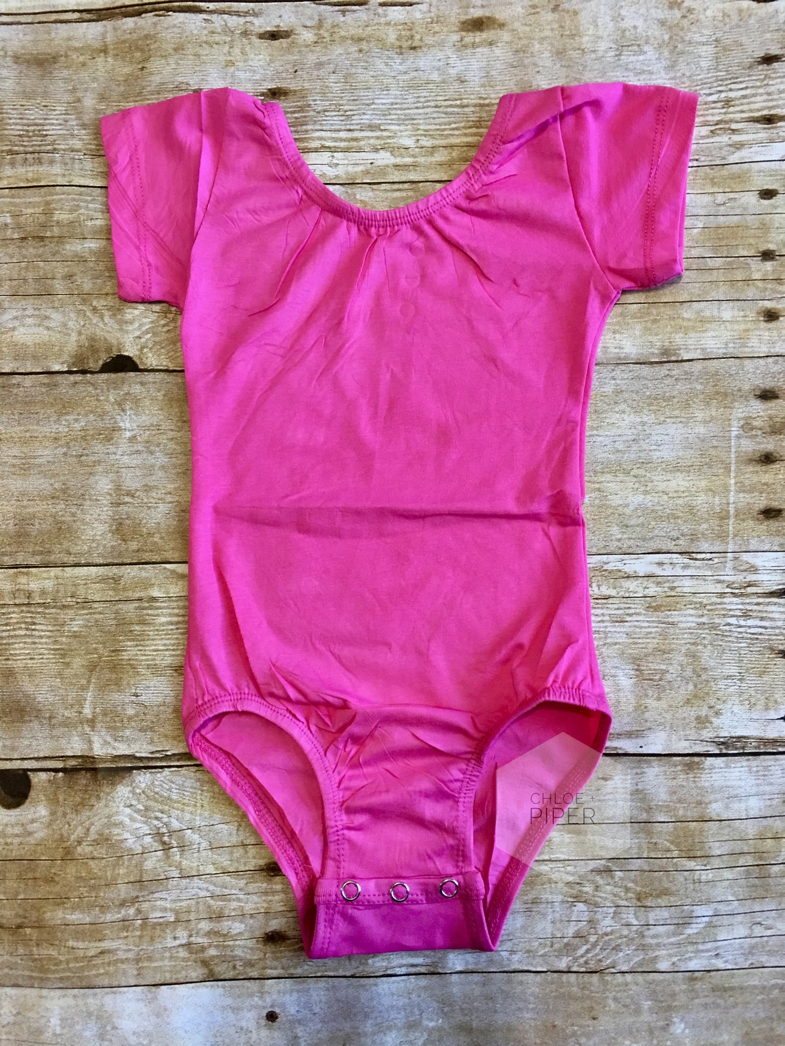 Hot Pink Cap Sleeve Leotard