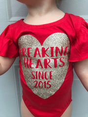 Breaking Hearts Monogram - Customize Date!