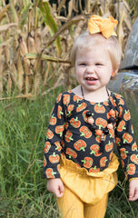 Pumpkin Long Sleeve Halloween Leotard