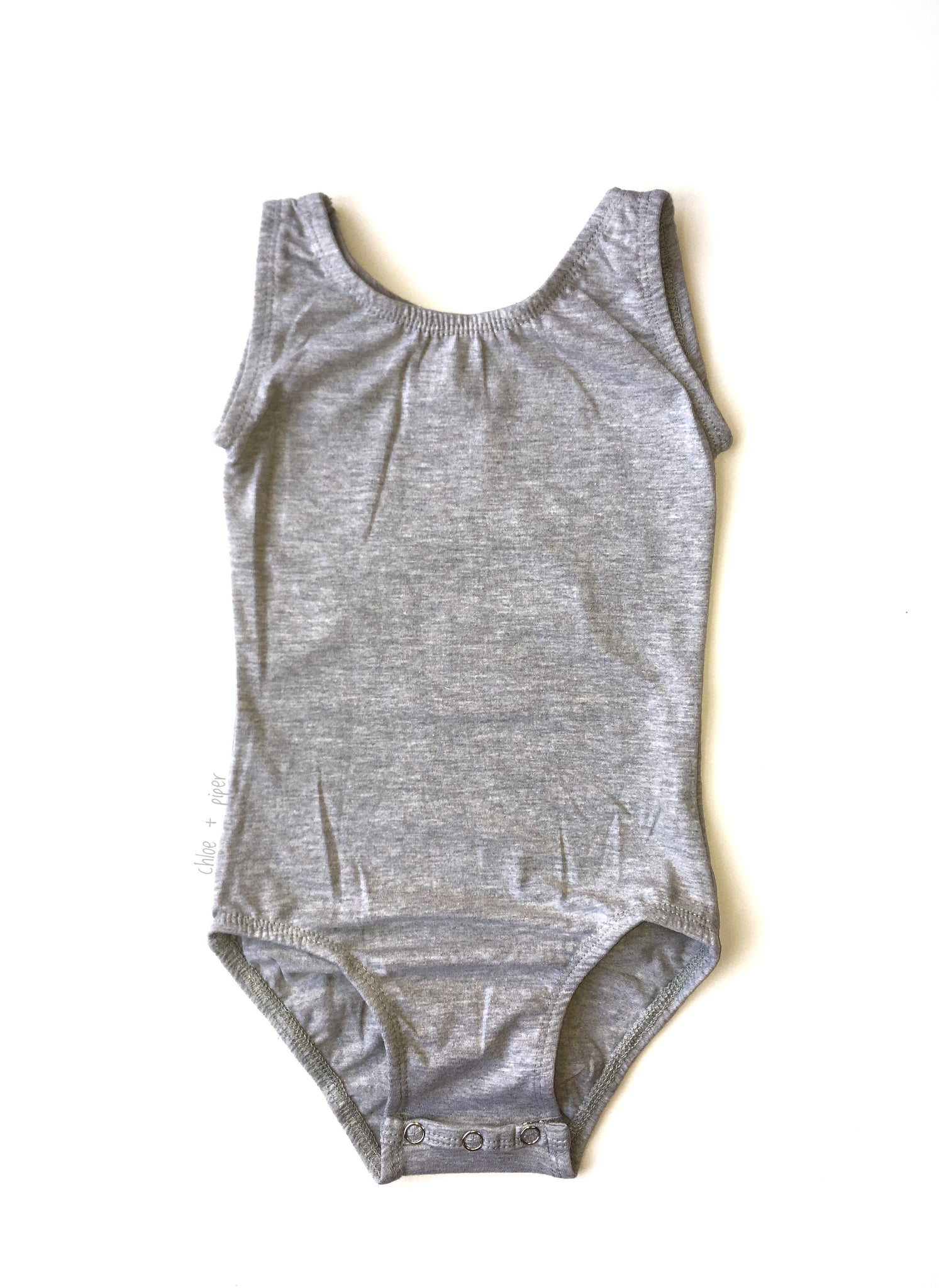 Heathered Gray Tank Top Leotard