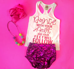 Dance with your heart razorback tank