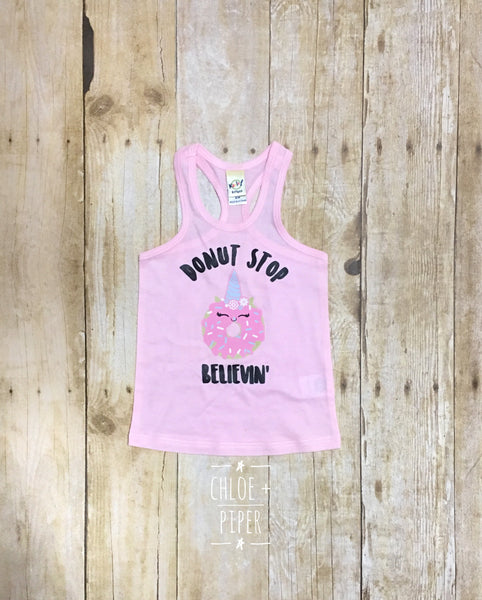 Donut Stop Believing Razorback Tank