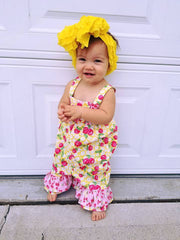 Bright Yellow - Frilly Double Stretch