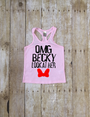 OMG Becky Look At Her Bow Razorback Tank